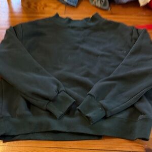 Dark green parke mock neck